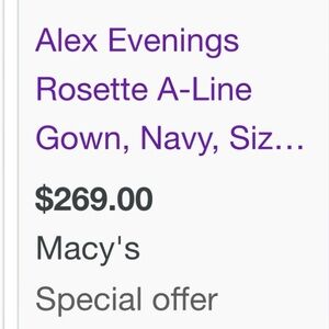 Macys Navy Dress Size 12
